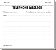 Telephone Message Pads